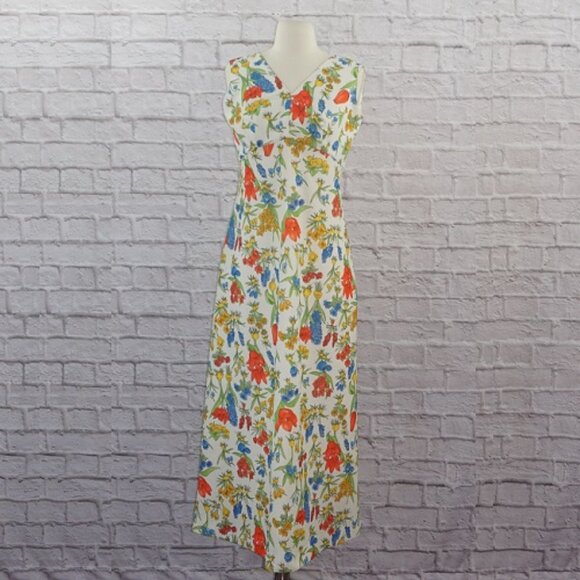 Vintage Dresses & Skirts - Vintage 70s Bleeker Street Floral Maxi Dress